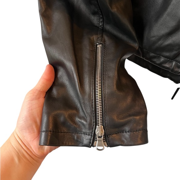 Diesel Black Gold Lionel Lambskin Leather Jacket - Picture 4 of 6